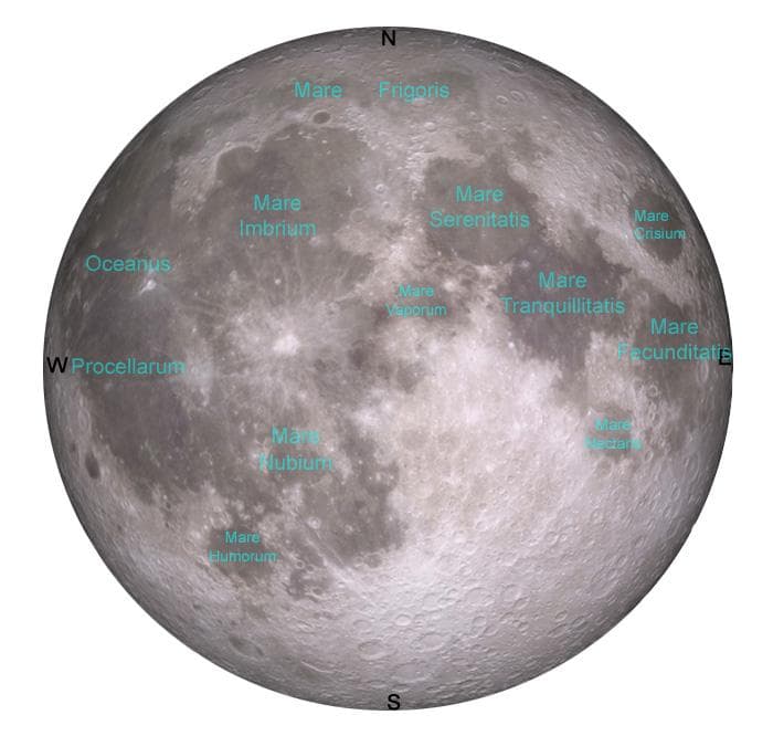 labeled moon diagram
