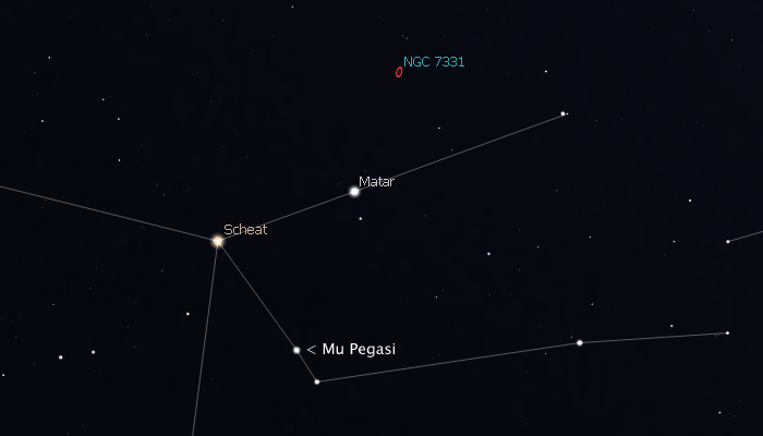 Pegasus and Ngc7331 Deer Lick Group galaxy